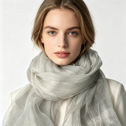 Pearvely | Elegant Silk Blend Shawl