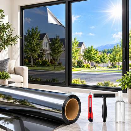 One-Way Mirror Window Film – UV & Heat Blocking Privacy Tint