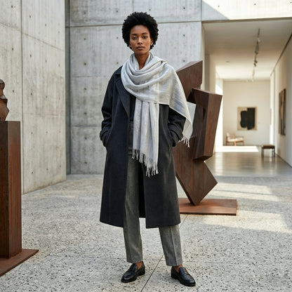 Pearvely | Elegant Silk Blend Shawl