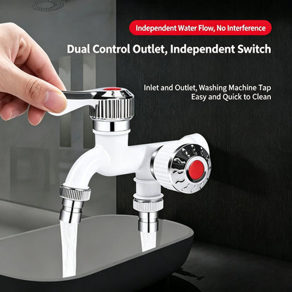 Universal Anti-Freeze Dual Outlet Faucet – 1 In 2 Out Water Tap
