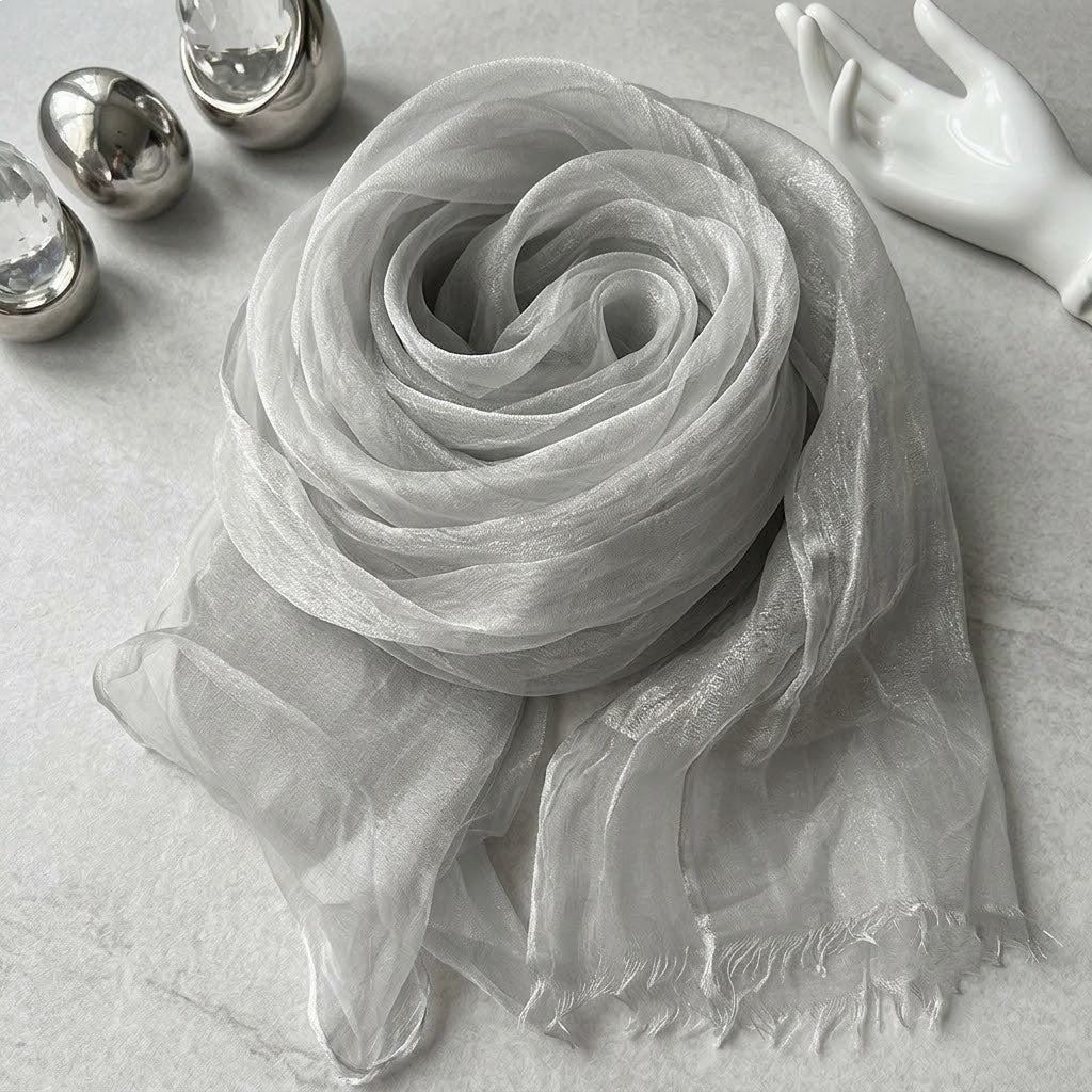 Pearvely | Elegant Silk Blend Shawl