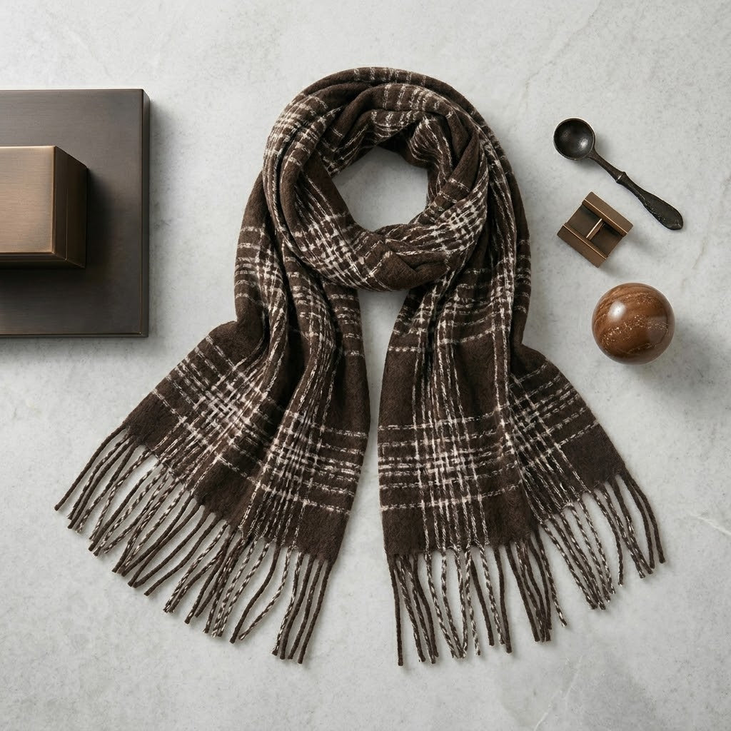 Pearvely | Retro Knitted Winter Scarf